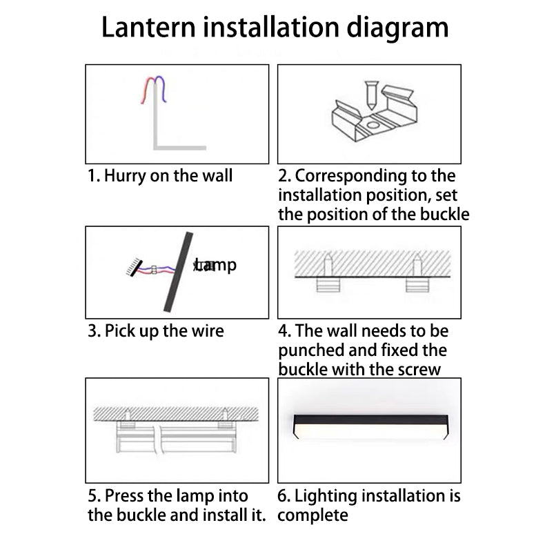 Denby Long Ceiling Light