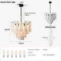 Round Alabaster Chandelier Lamp White Marble Lights Brass Ceiling Chandeliers for Dining Room Bedroom Foyer Living Room Entryway