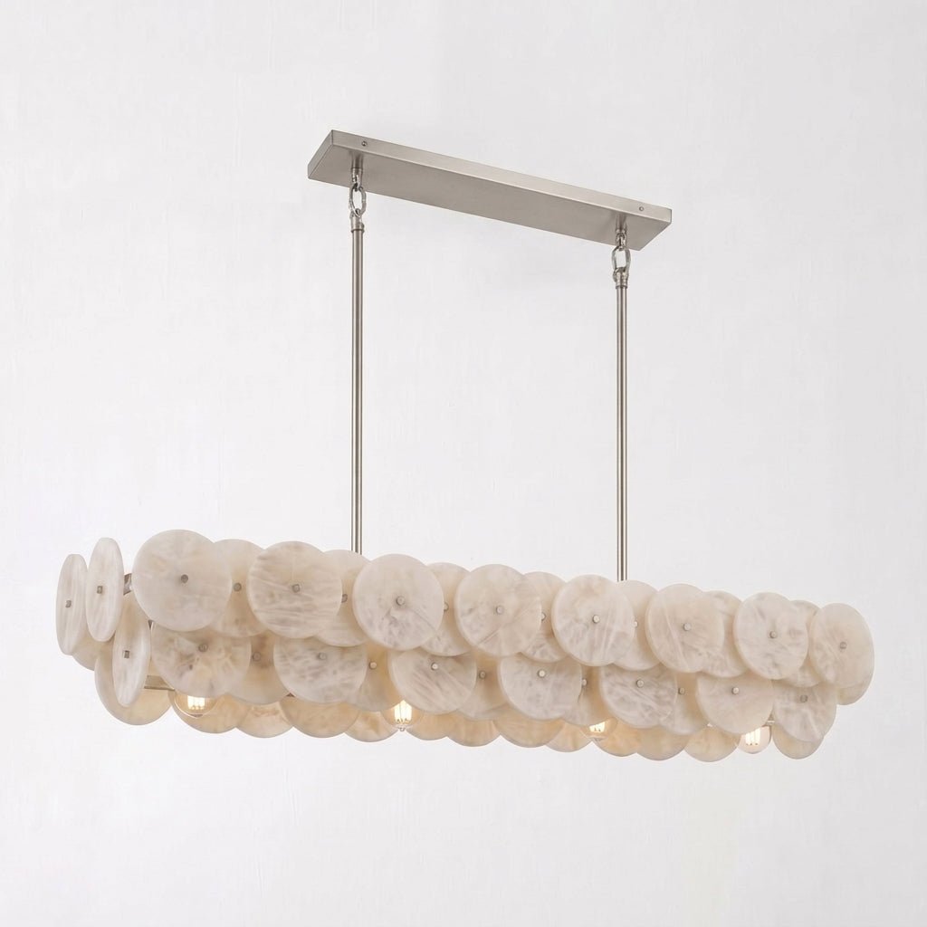 Sorrel Linear Alabaster Disc Chandelier
