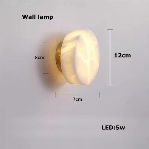 2026 Trendy Hexagonal Marble LED Chandelier Suspension Luminaire Lampen Alabaster Pendant Light Hanging Lamp for Living Room