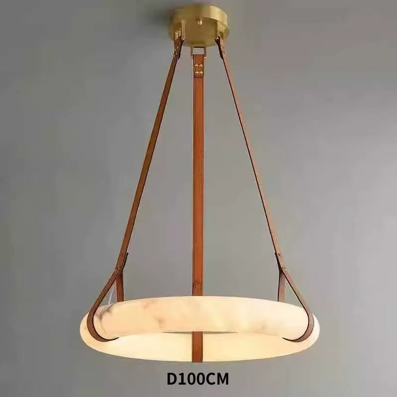 Modern Faux Alabaster Pendant Light Designer Multi Shape Chandelier for Villa Living Room Dining Room Showroom Home Decor