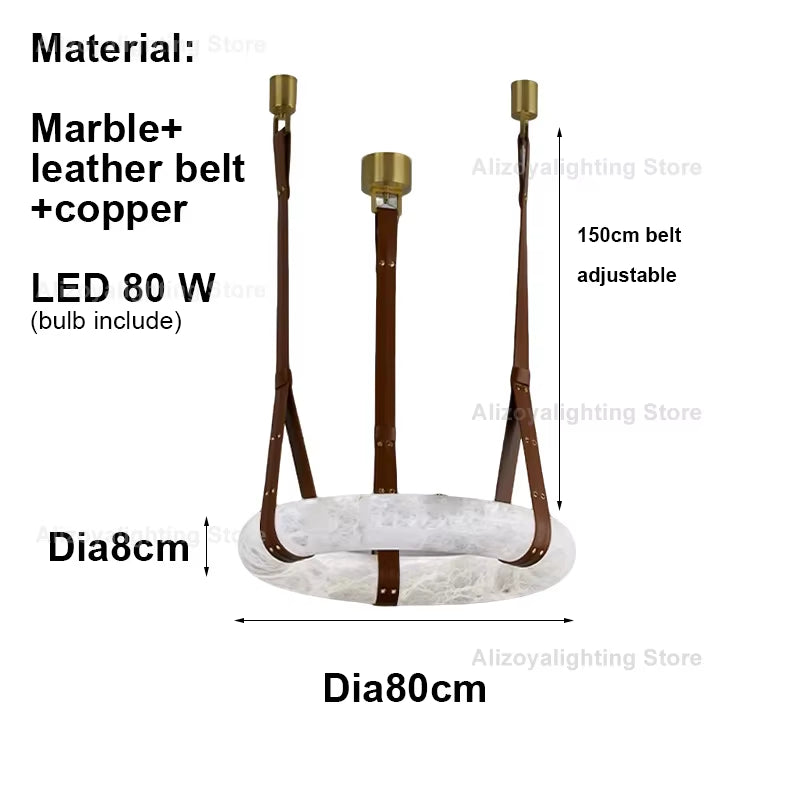 Zoya Contemporary ZY0325 Alabaster Pendant Light Elegant Alabaster Home Application LED Dimmable for Living Room Dining Room