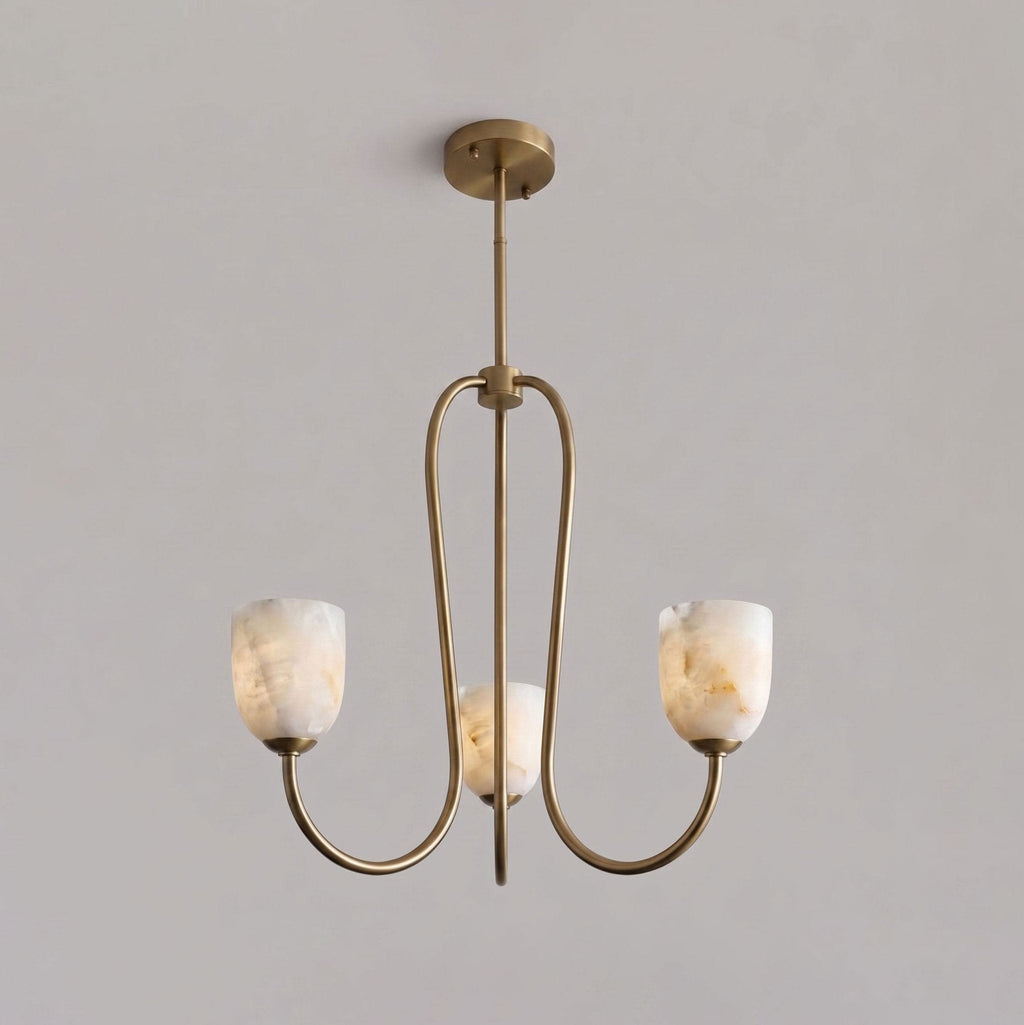 Trillium Alabaster Chandelier
