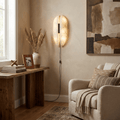 Alabaster Veil Plug-in Wall Sconce