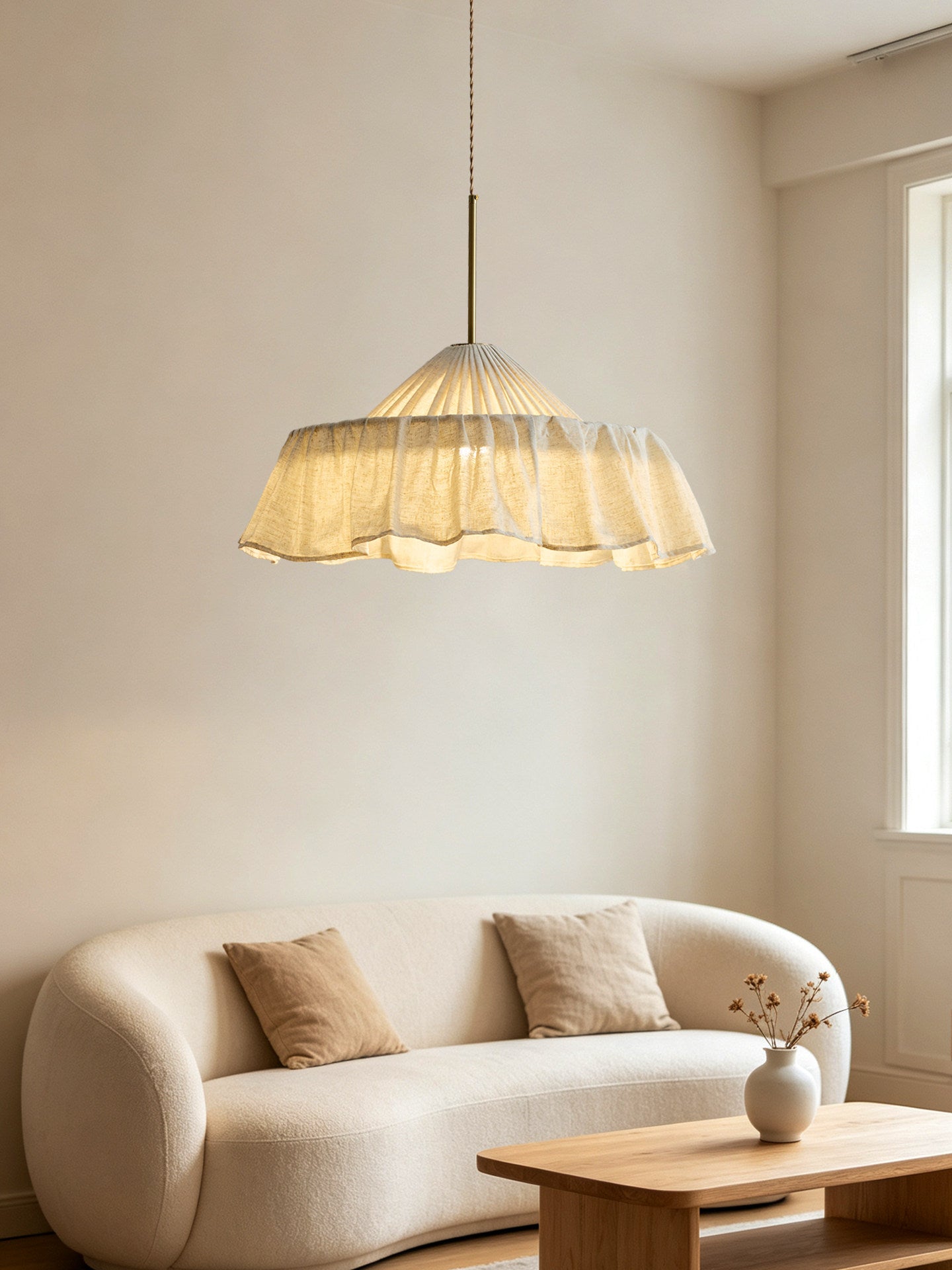 Alvise Linen Pendant Light