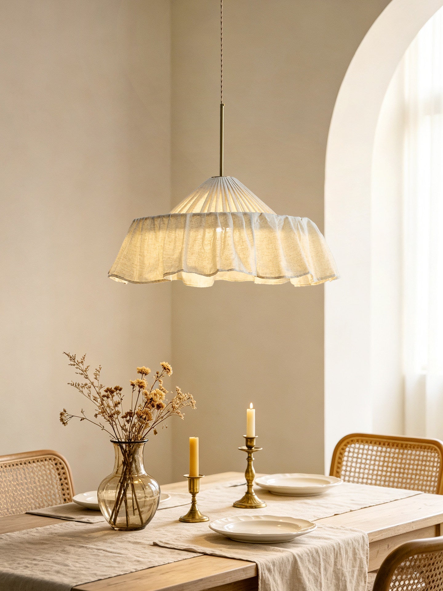 Alvise Linen Pendant Light
