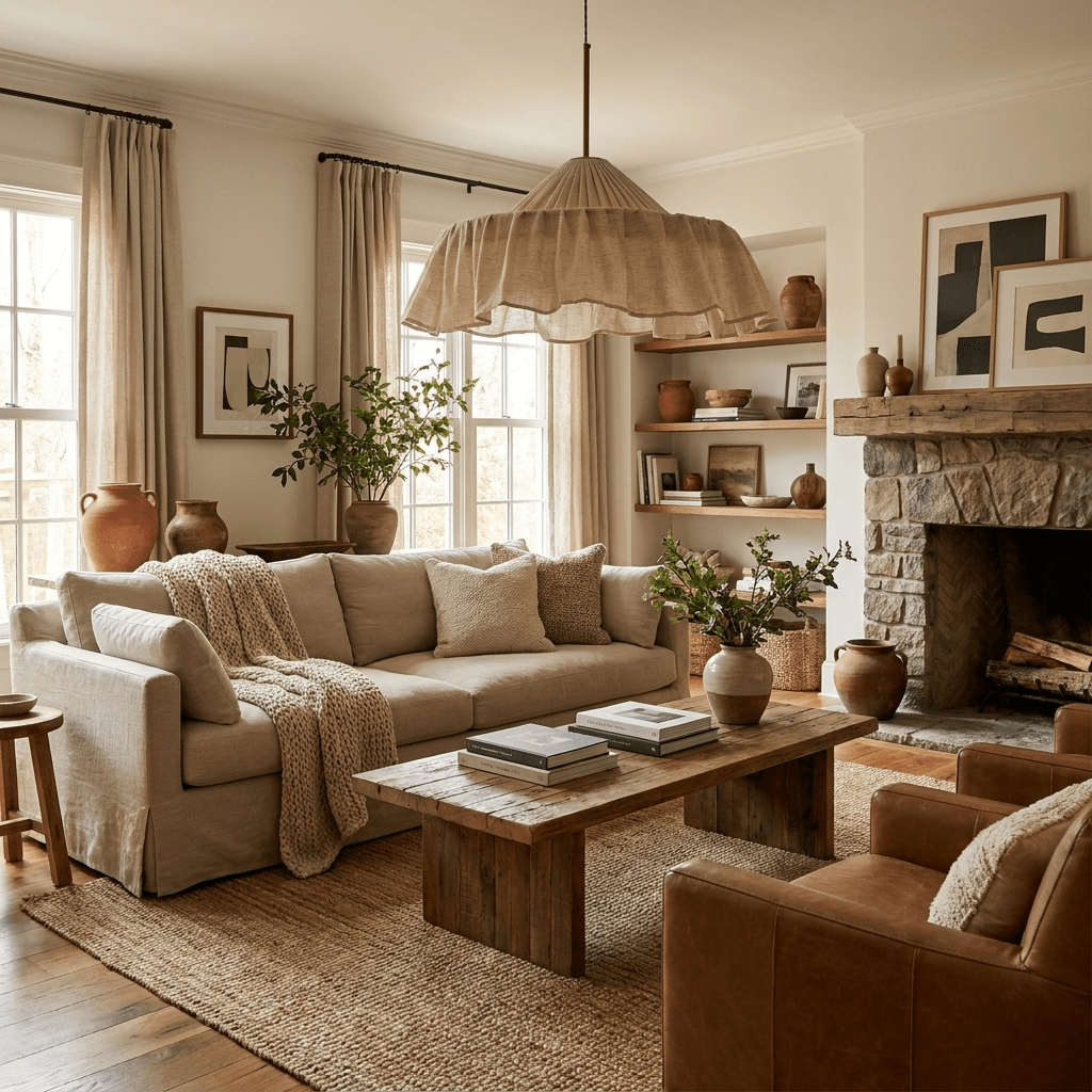 Alvise Linen Pendant Light