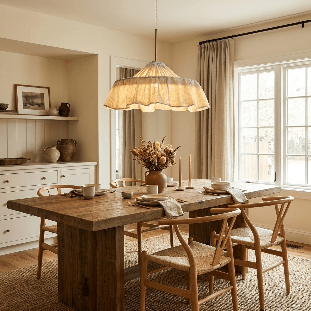 Alvise Linen Pendant Light