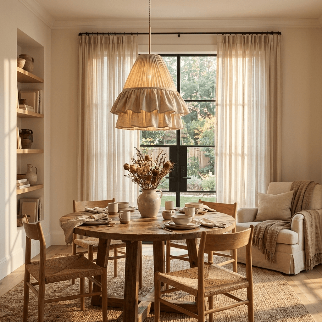 Alvise Linen Pendant Light