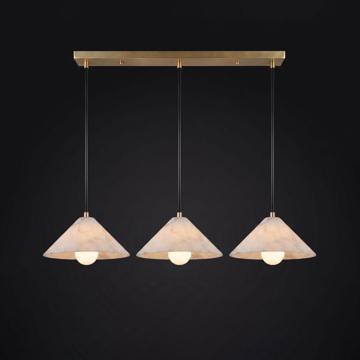 Amara Alabaster Cone Pendant Lamp