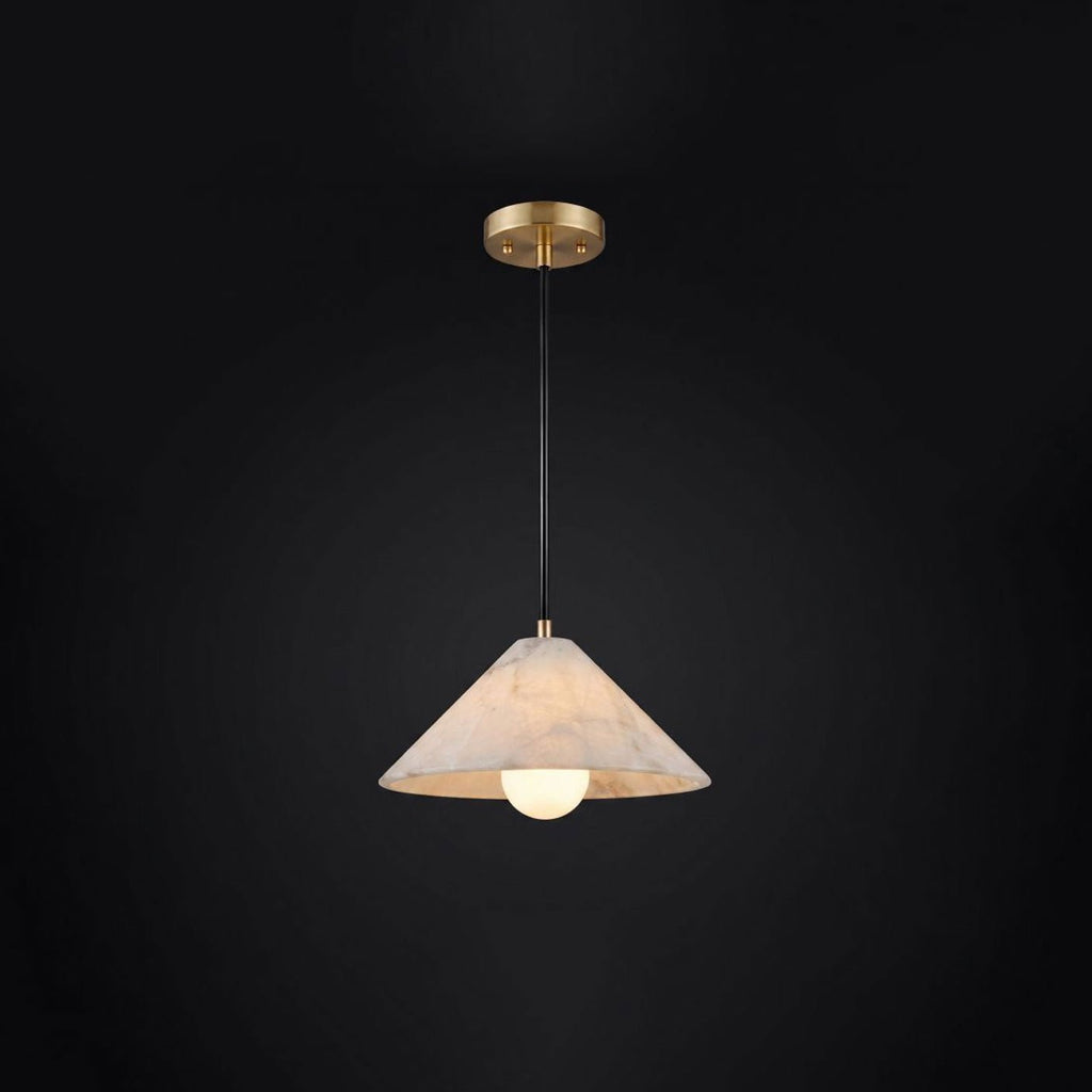 Amara Alabaster Cone Pendant Lamp