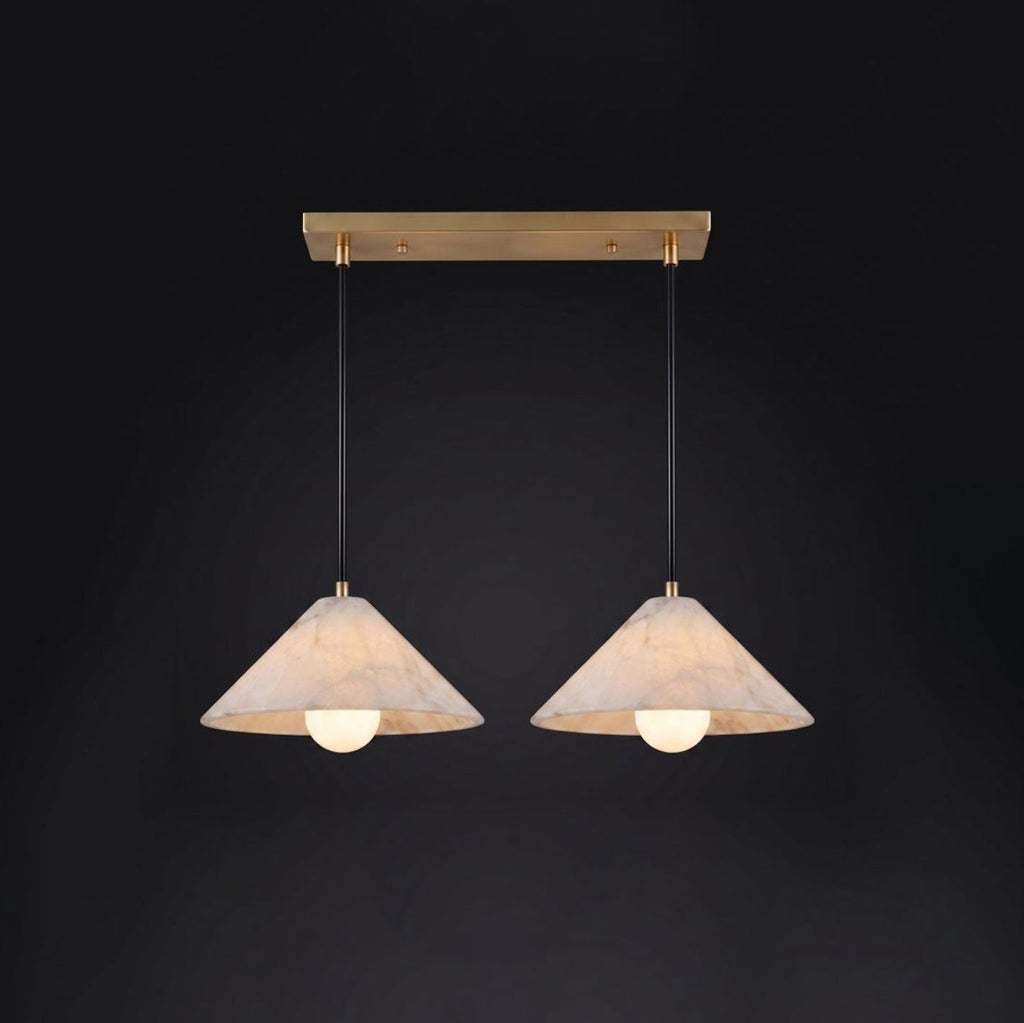 Amara Alabaster Cone Pendant Lamp