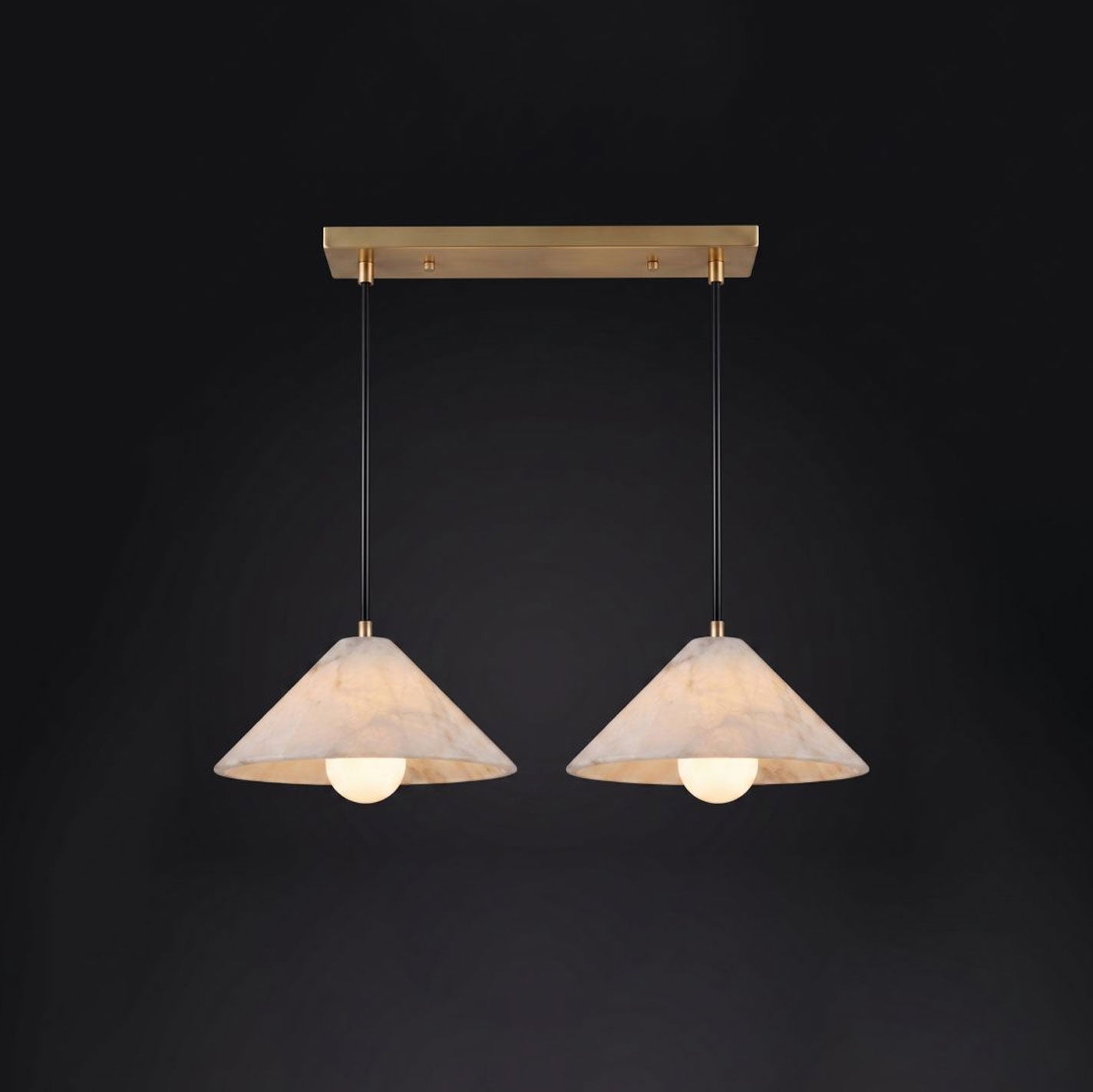 Amara Alabaster Cone Pendant Lamp