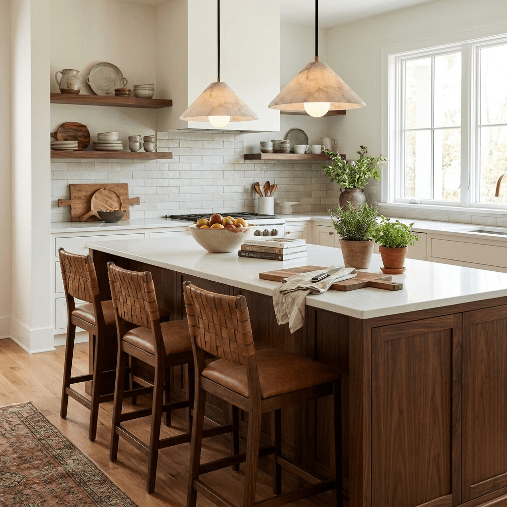 Amara Alabaster Cone Pendant Lamp