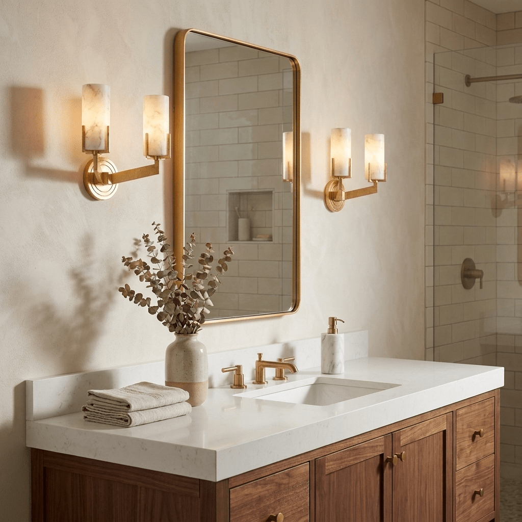 Ansel Alabaster Wall Sconce