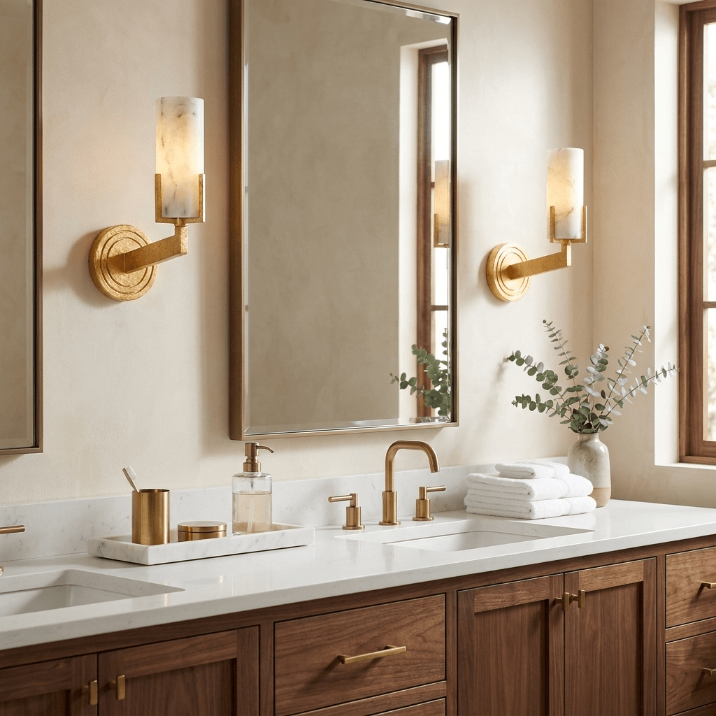 Ansel Alabaster Wall Sconce