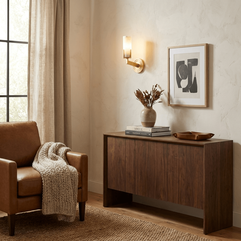Ansel Alabaster Wall Sconce