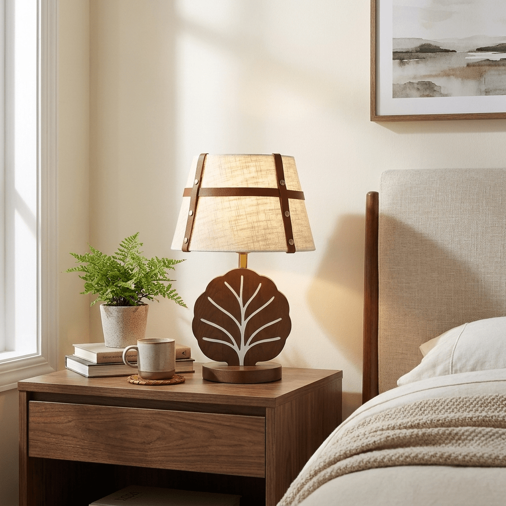 Arbor Ash Wood Table Lamp