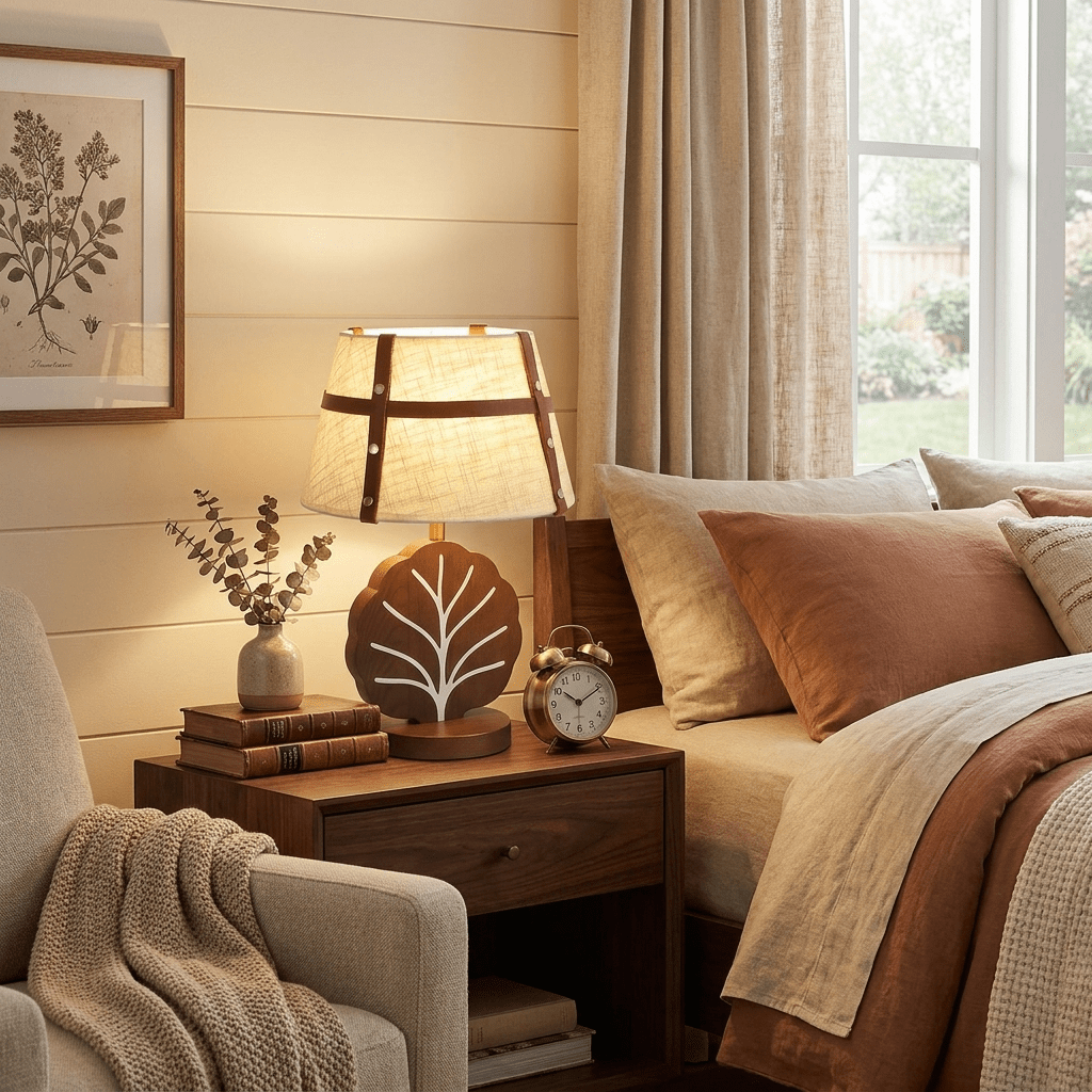 Arbor Ash Wood Table Lamp