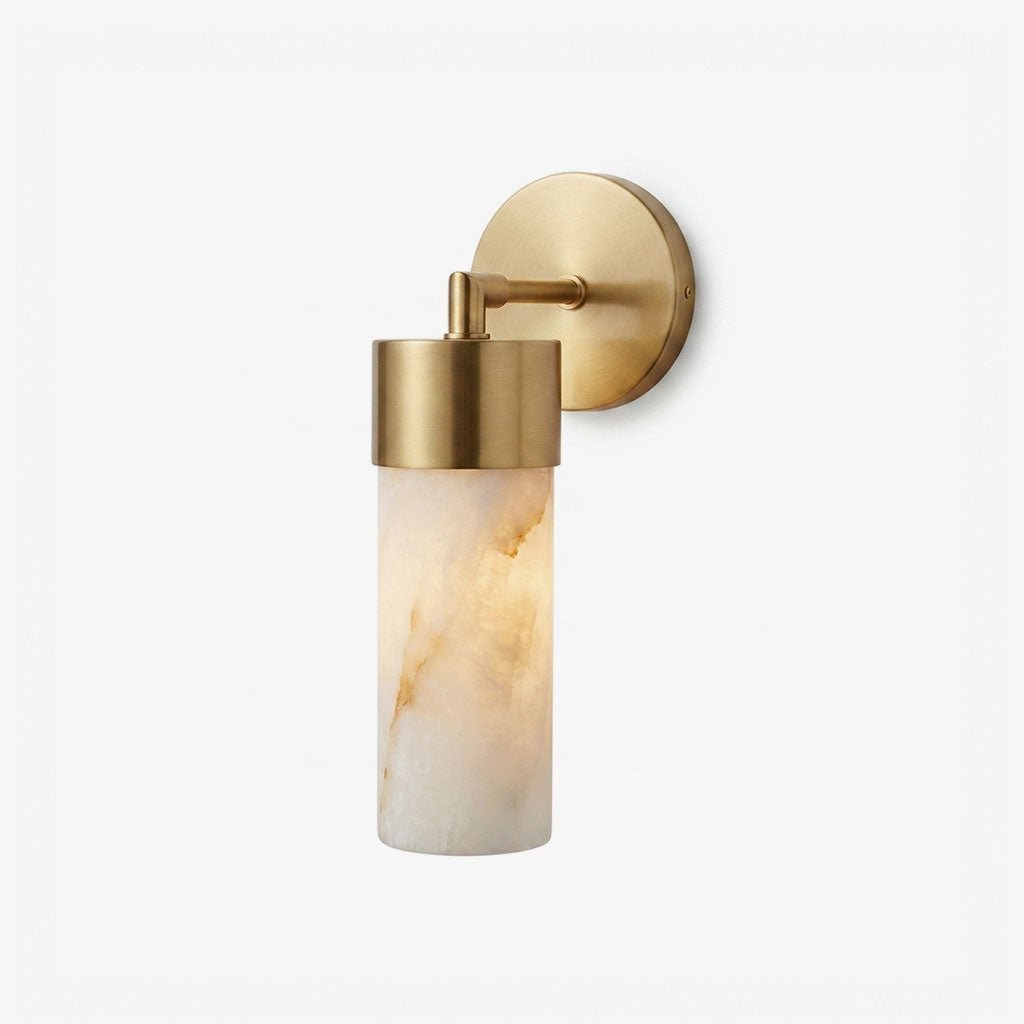Aurelia Alabaster Cylinder Wall Sconce