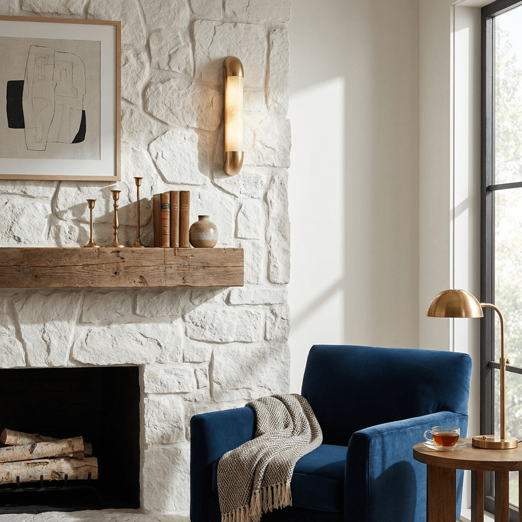 Auren Alabaster LED Wall Sconce