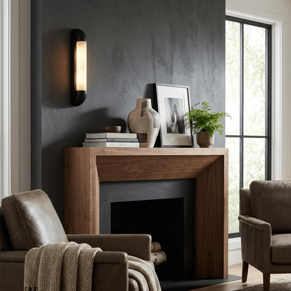 Auren Alabaster LED Wall Sconce