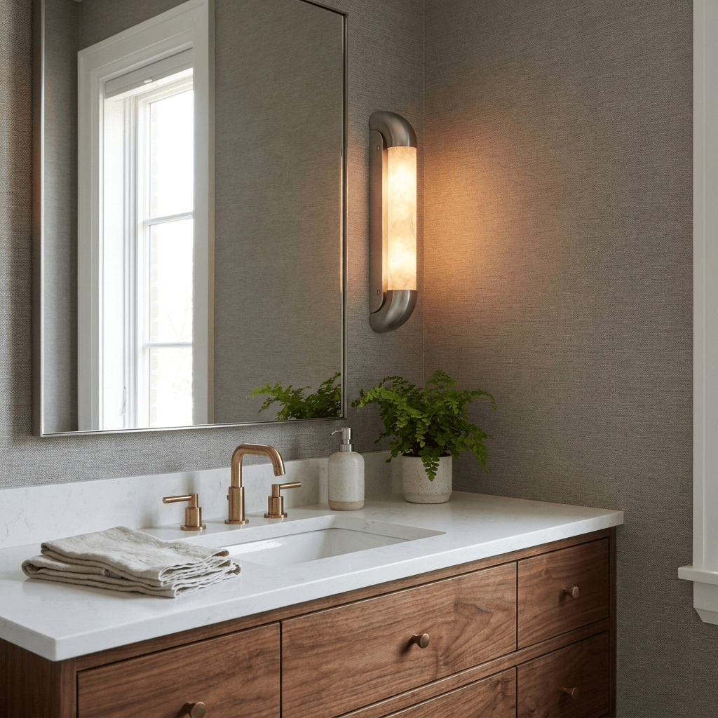 Auren Alabaster LED Wall Sconce