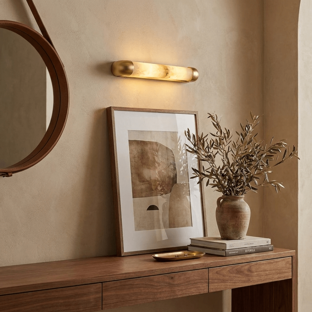 Auren Alabaster LED Wall Sconce