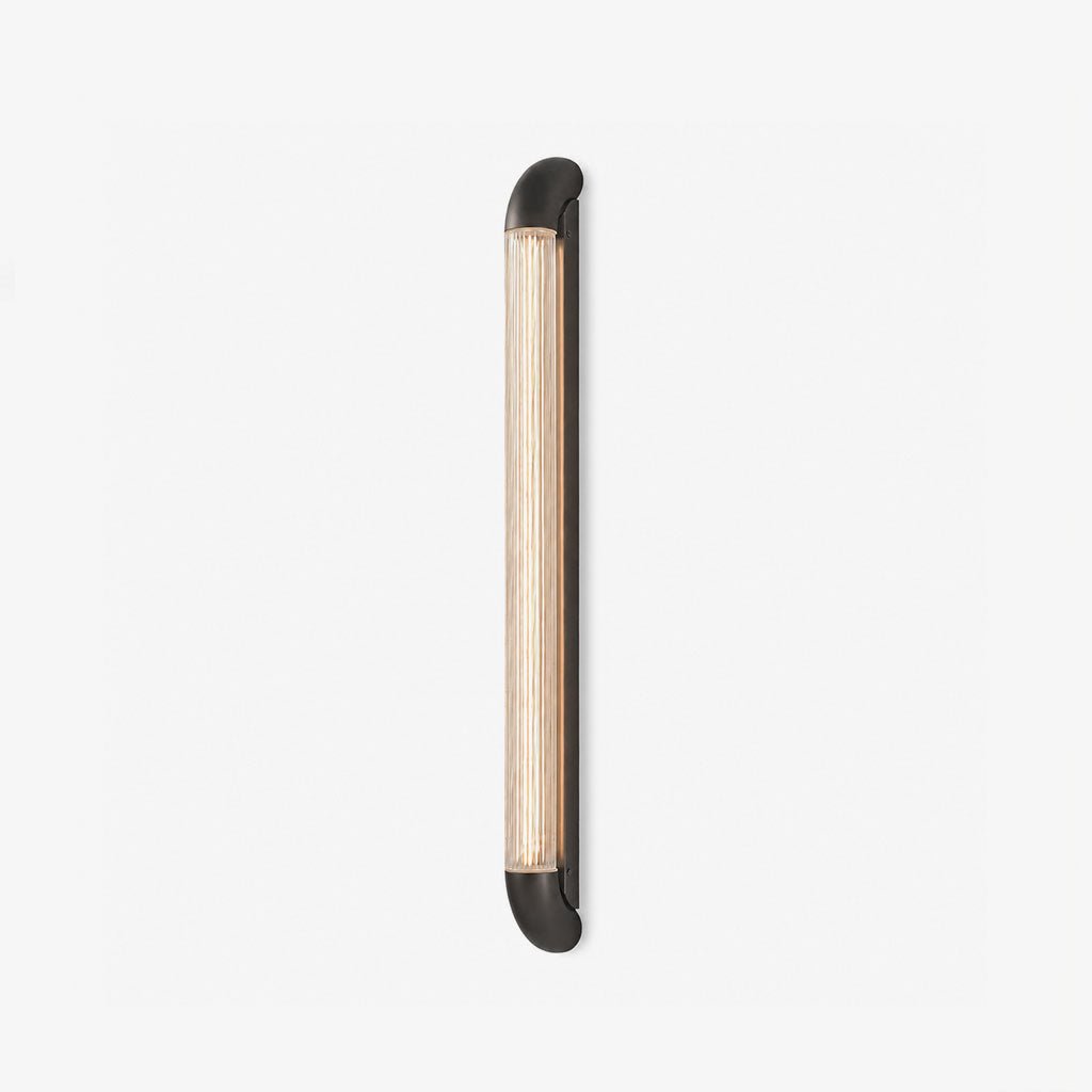Aurevane Ribbed Glass Wall Sconce