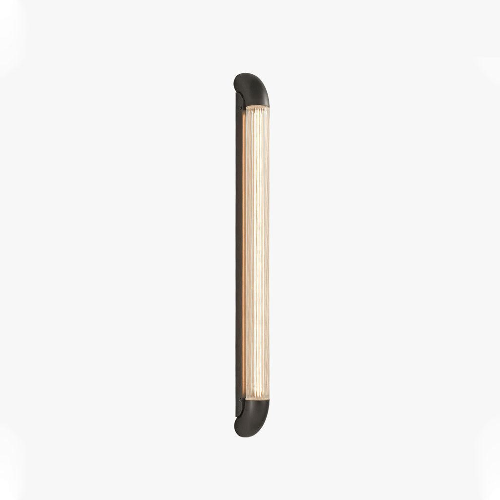 Aurevane Ribbed Glass Wall Sconce