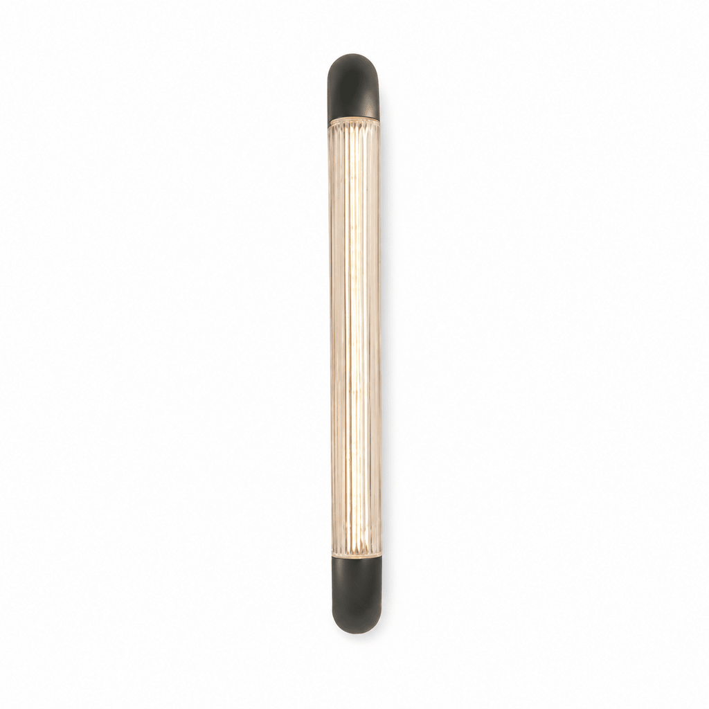 Aurevane Ribbed Glass Wall Sconce