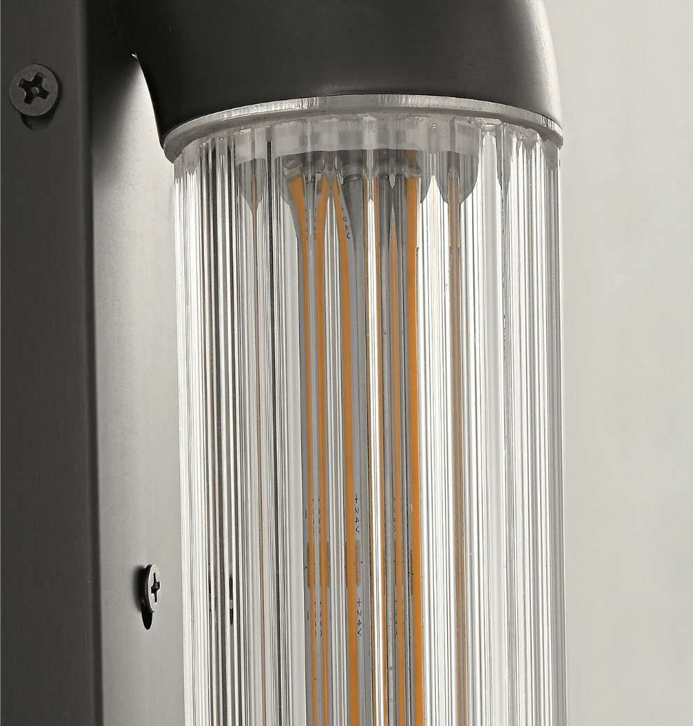 Aurevane Ribbed Glass Wall Sconce