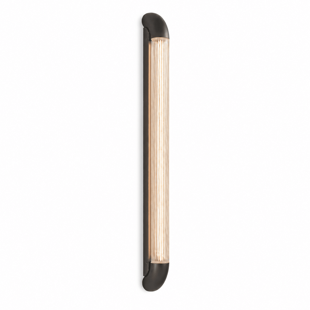 Aurevane Ribbed Glass Wall Sconce