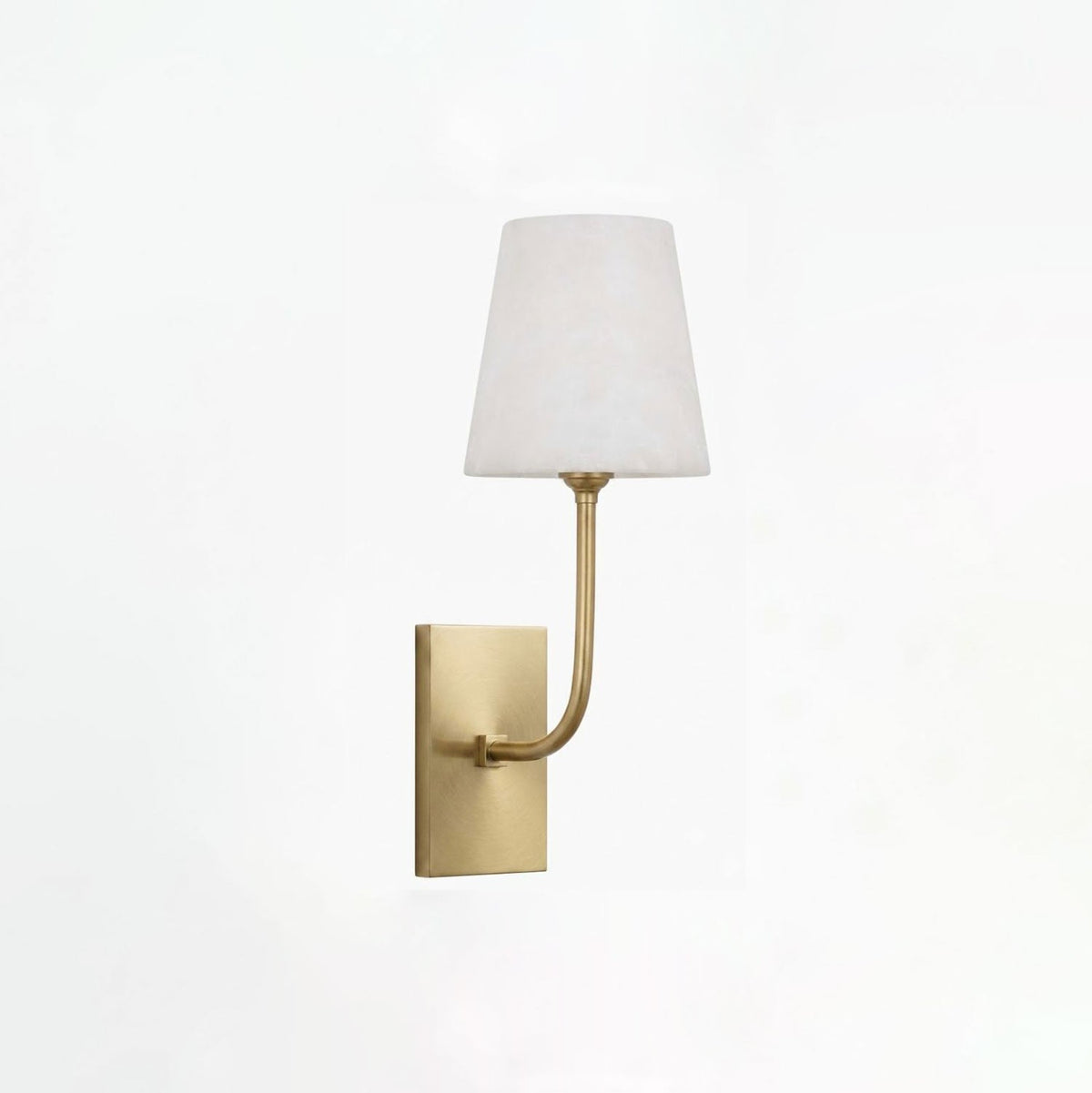 Aurevia Alabaster Tapered Shade Wall Sconce