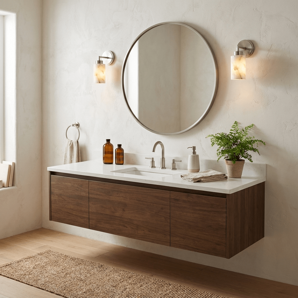 Avelin Alabaster Cylinder Wall Sconce
