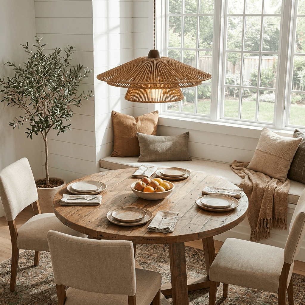 Avelora Paper Rattan Pendant Light
