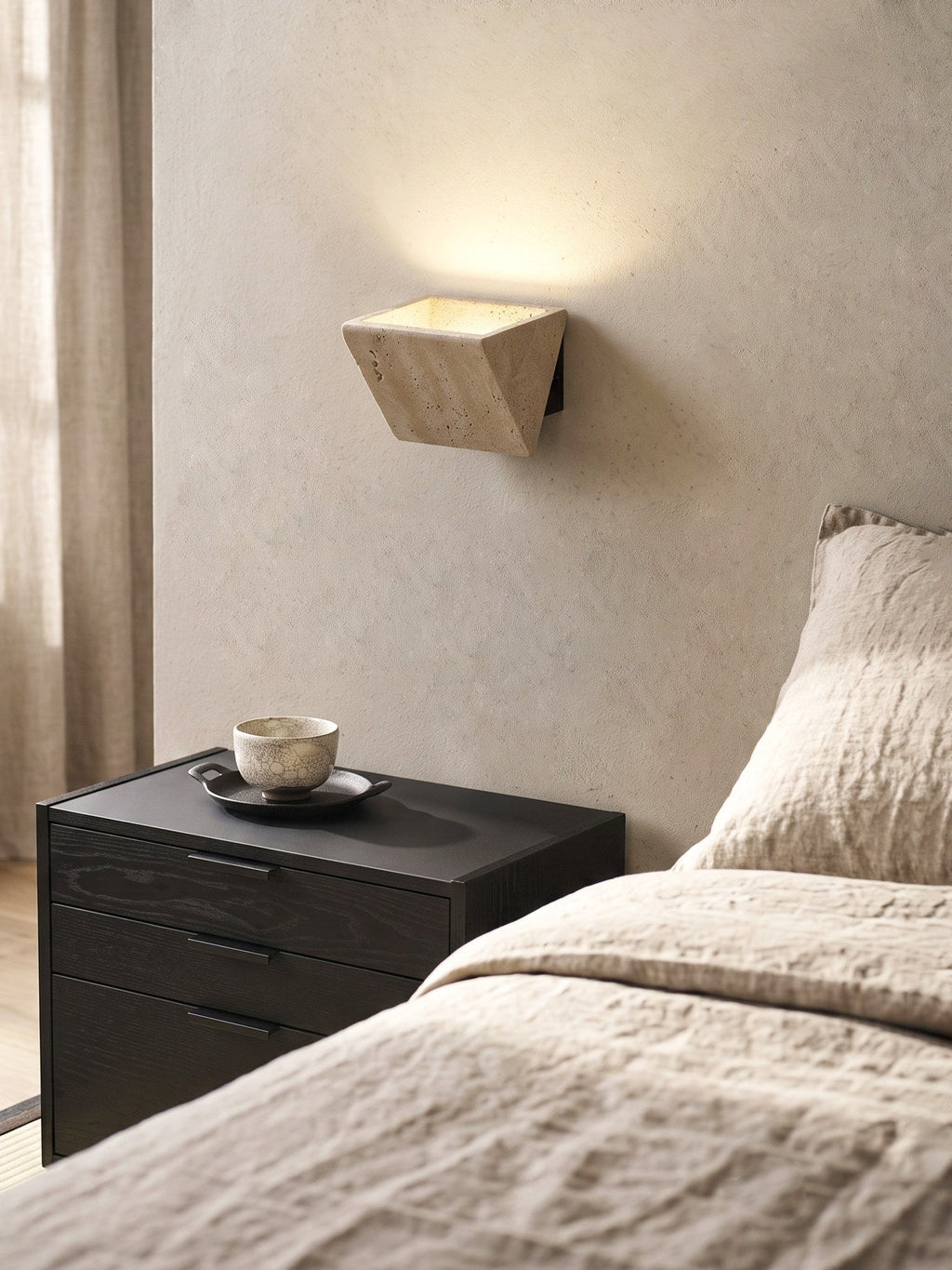 Aven Travertine Wall Sconce