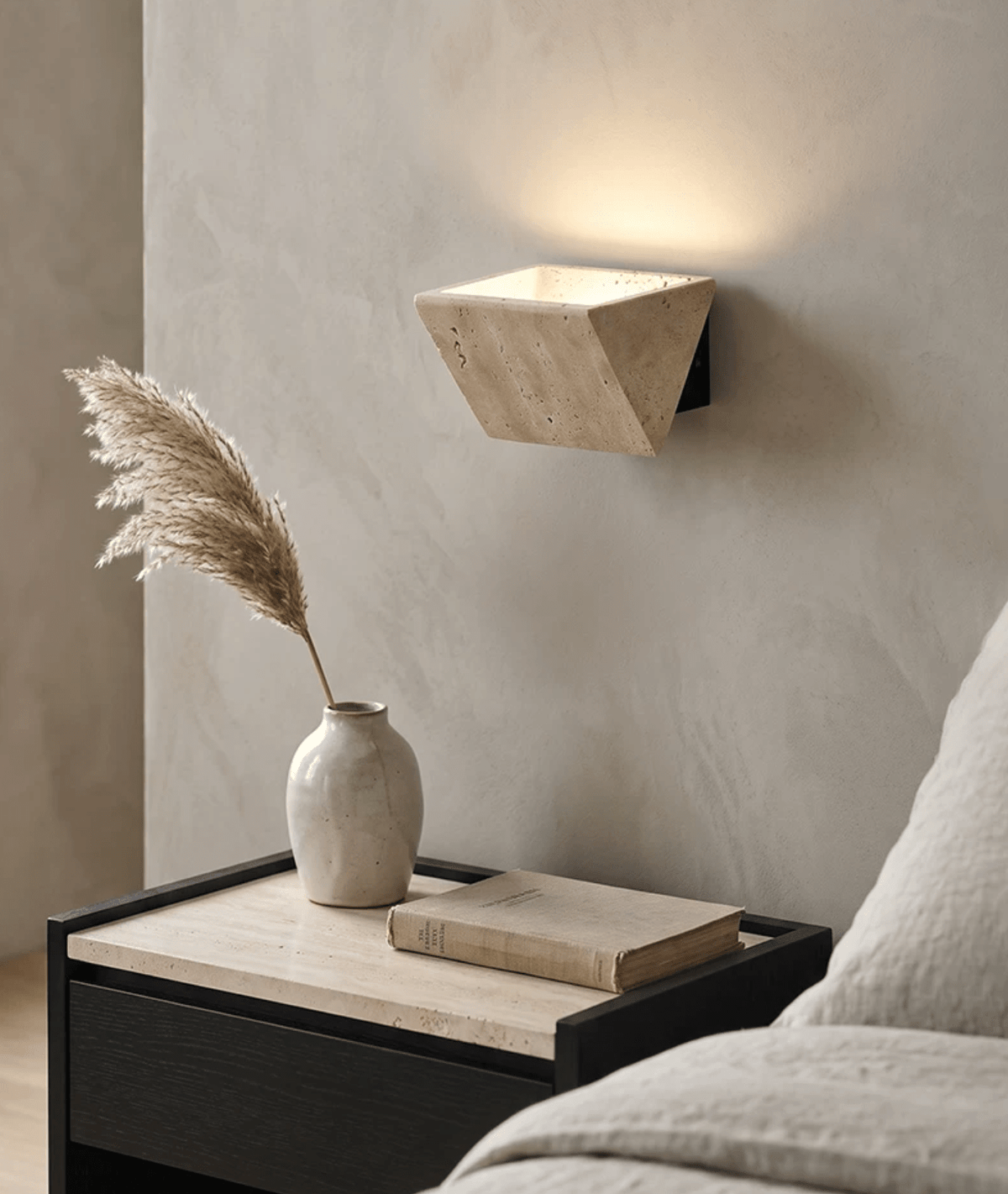 Aven Travertine Wall Sconce