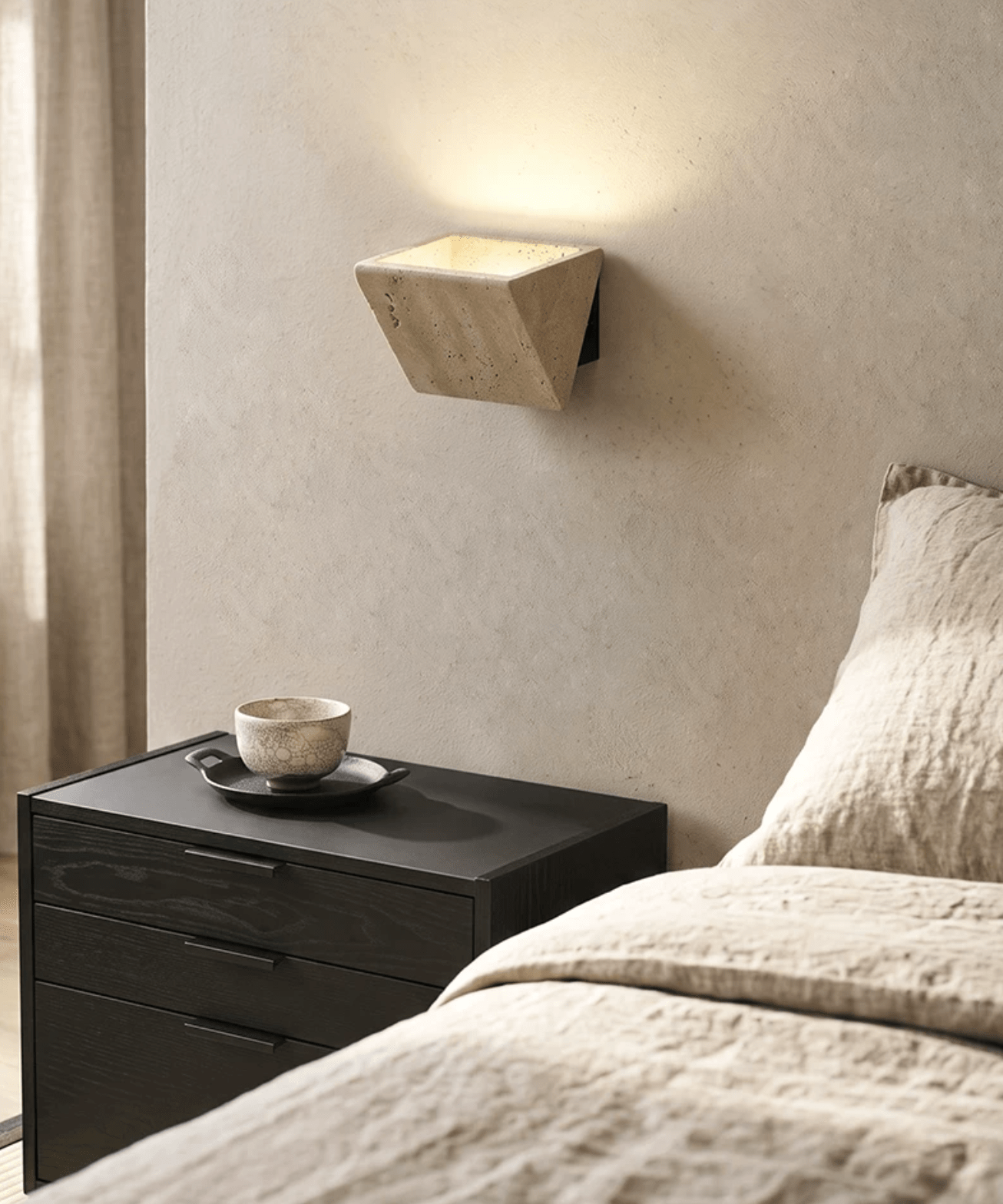 Aven Travertine Wall Sconce