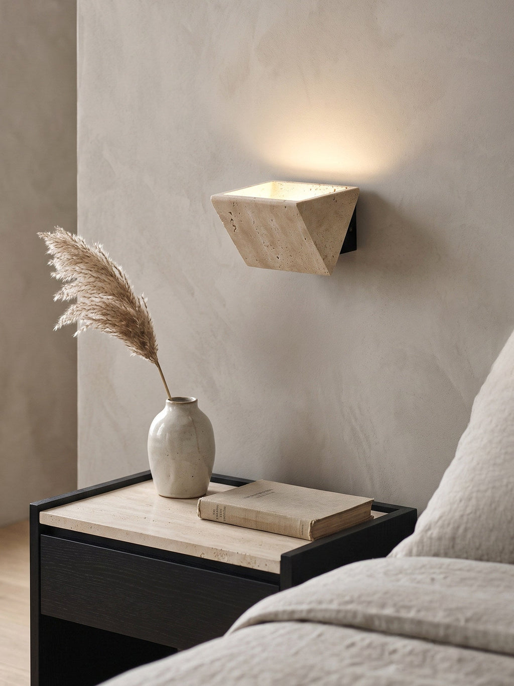 Aven Travertine Wall Sconce