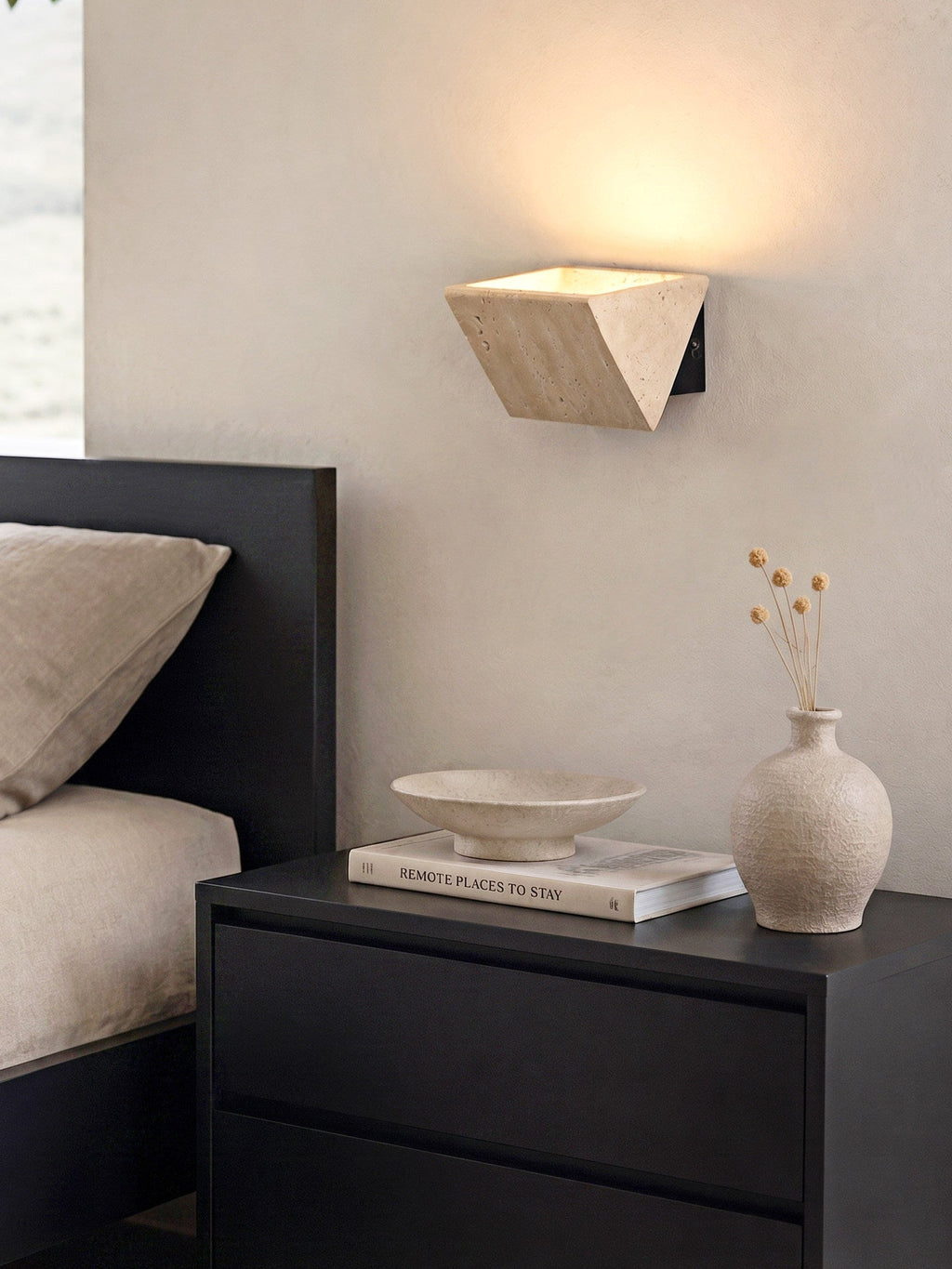 Aven Travertine Wall Sconce
