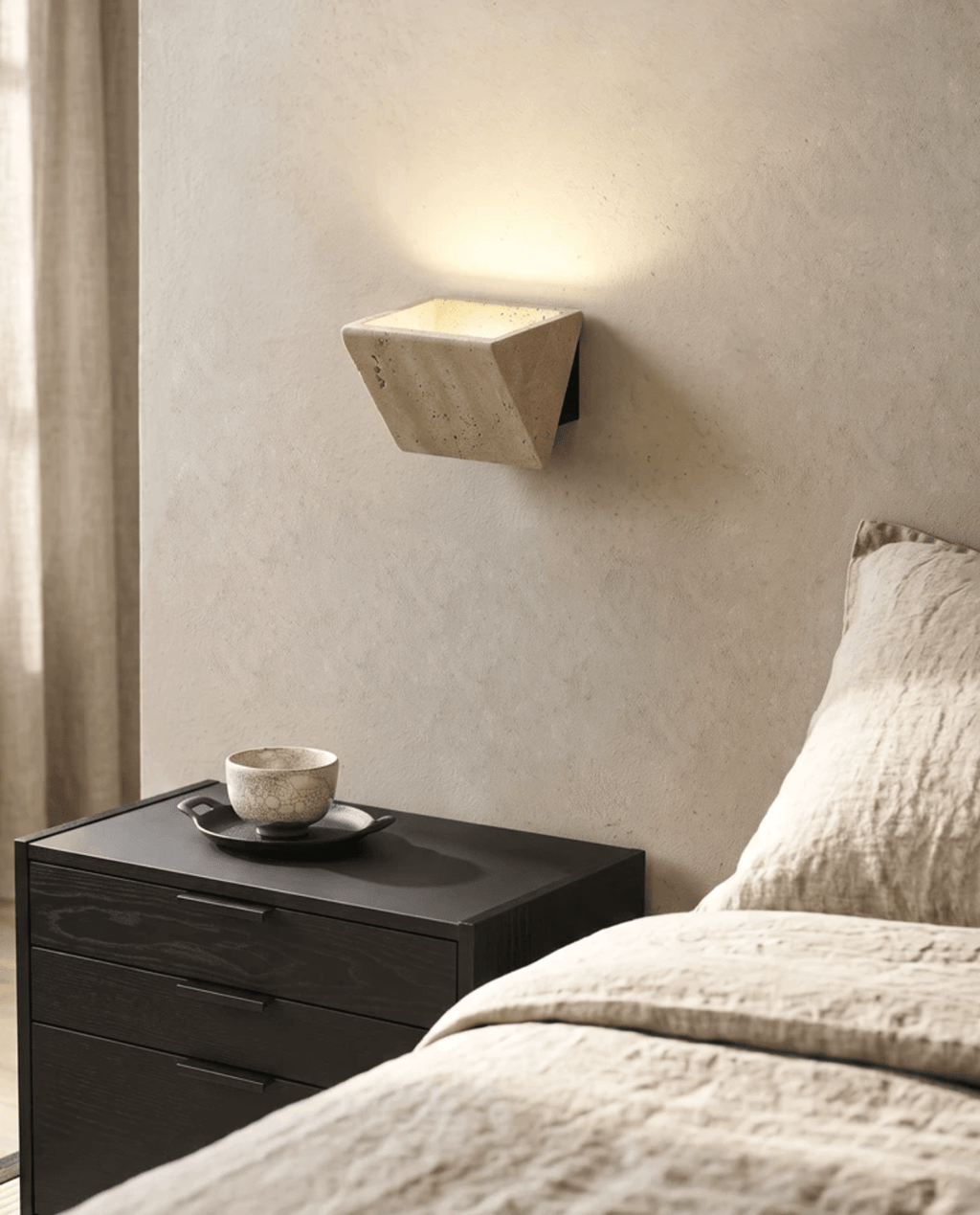 Aven Travertine Wall Sconce