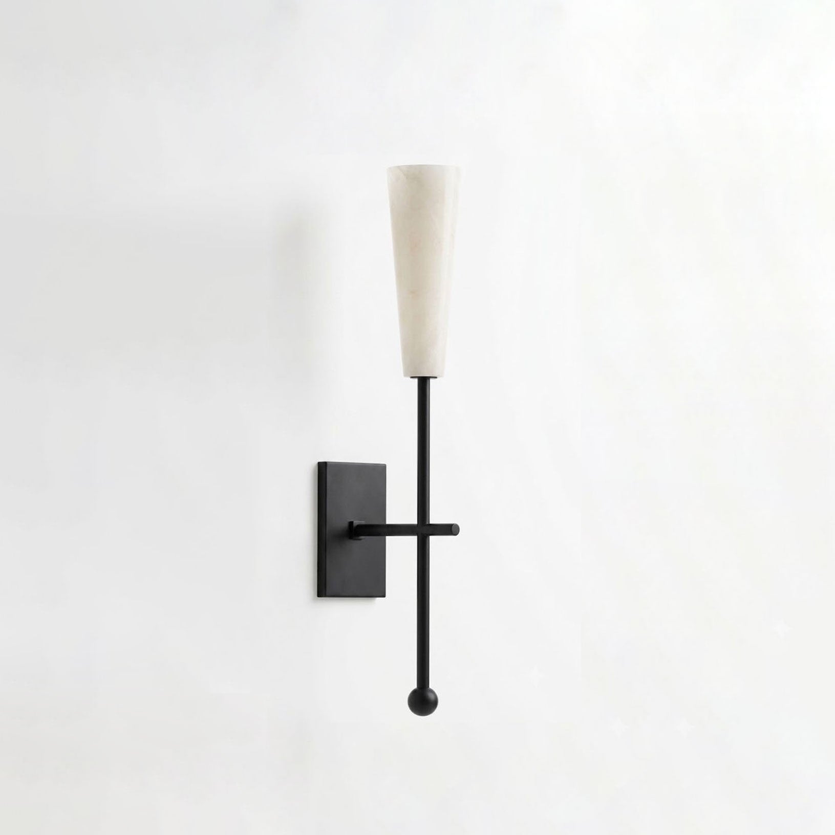 Averon Alabaster Torch Wall Sconce
