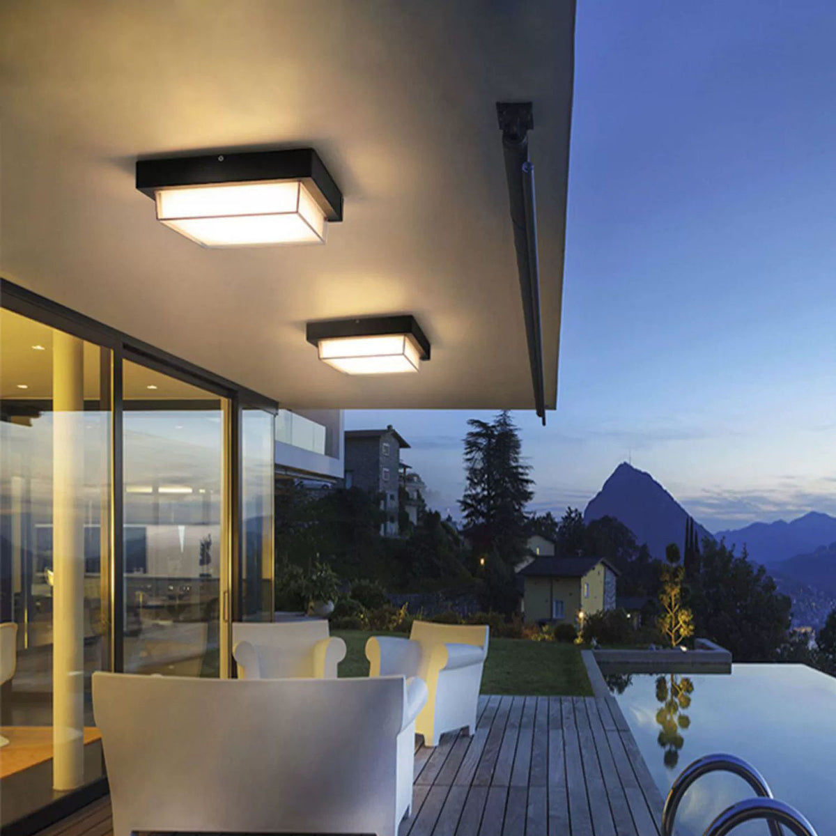 Ellis Square Outdoor Flush Mount