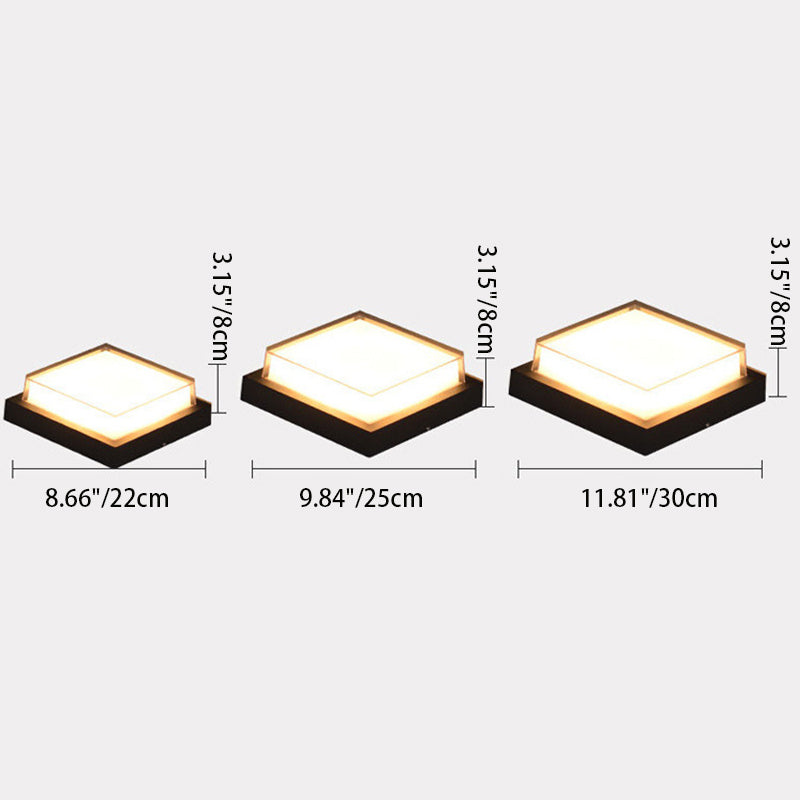 Marsden Square Outdoor Flush Mount
