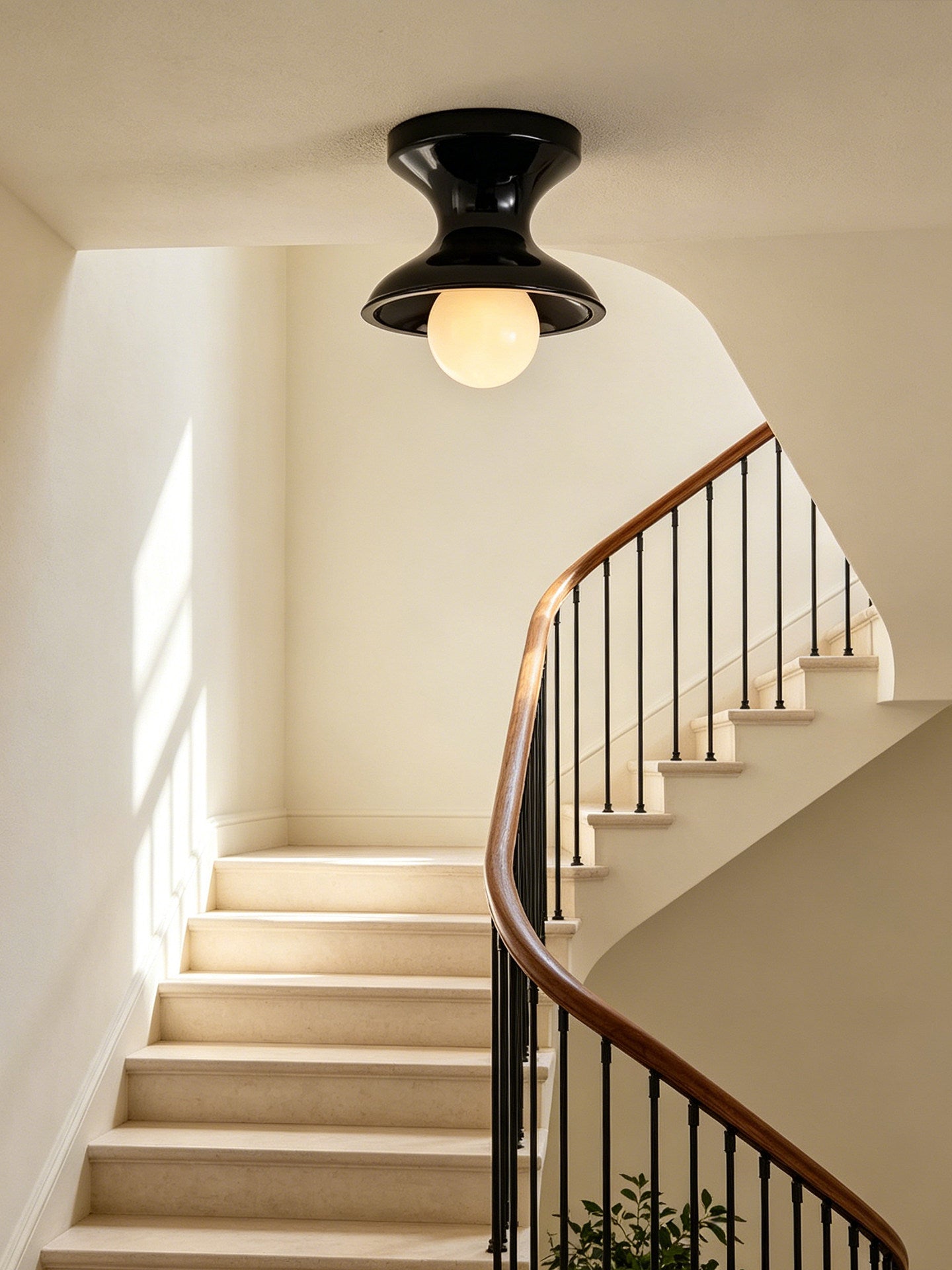 Bobbin Resin Flush Mount Light