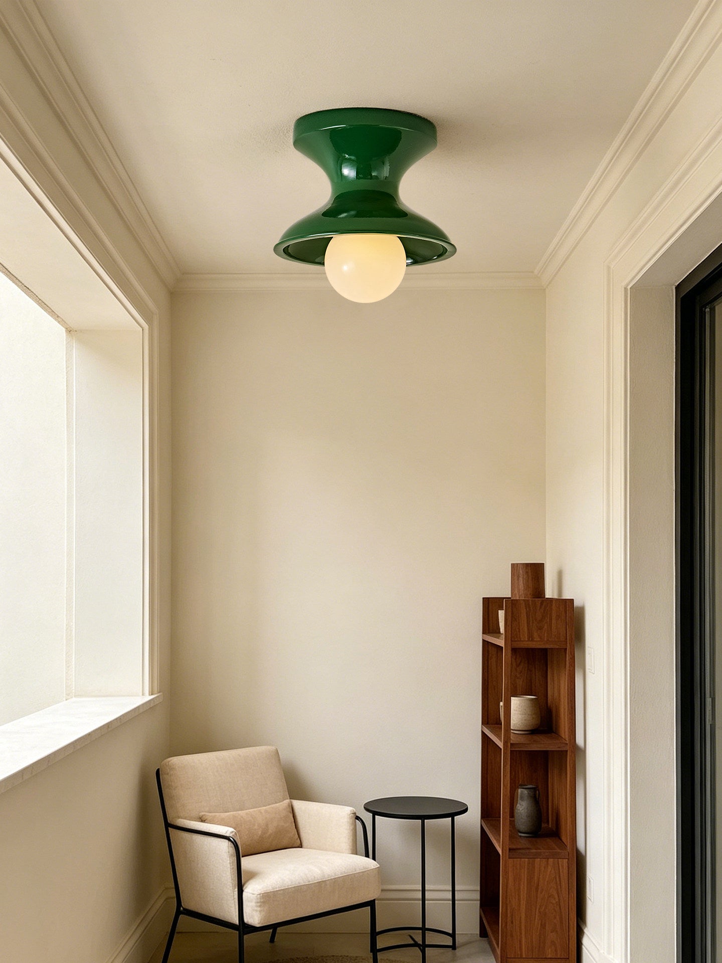 Bobbin Resin Flush Mount Light
