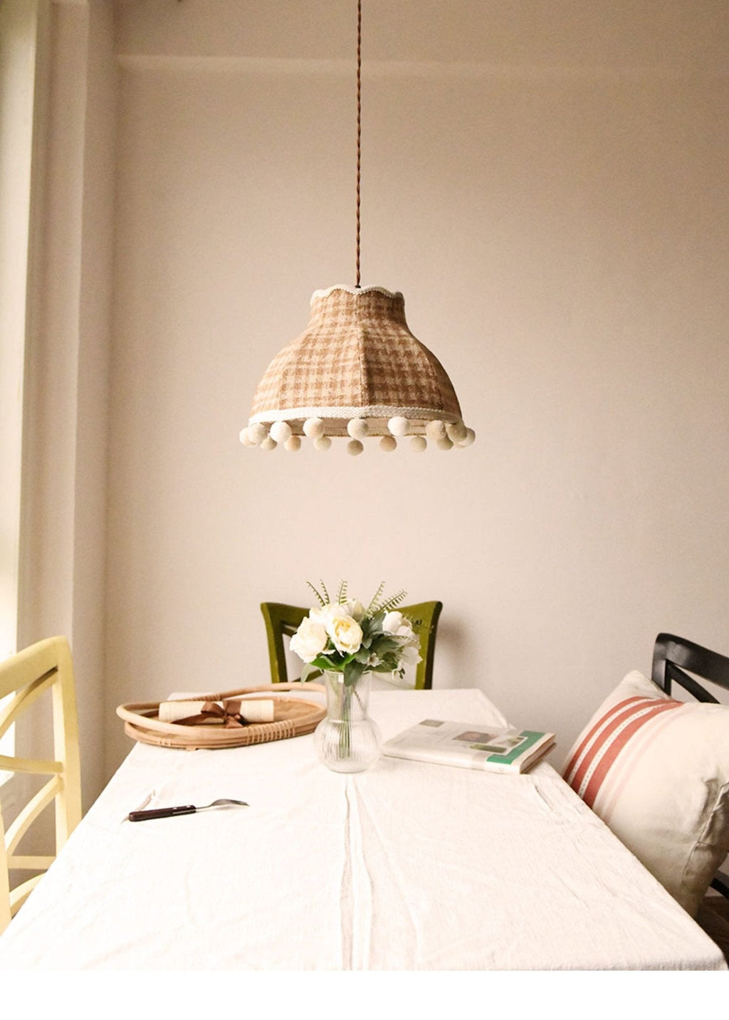 Bramble Check Pendant Light