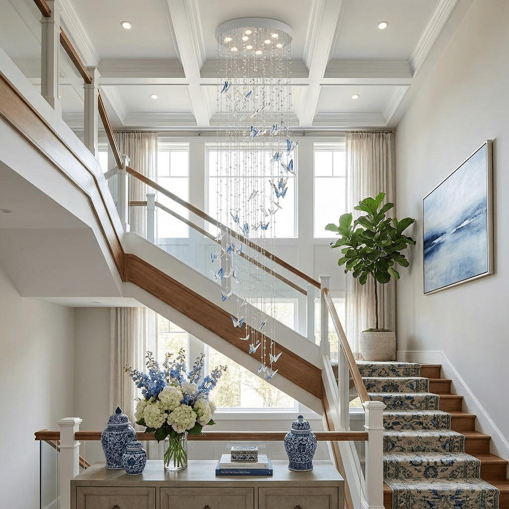 Caelira LED K9 Crystal Spiral Chandelier