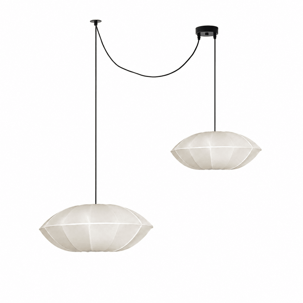 Calabash Ribbed Fabric Pendant Lamp